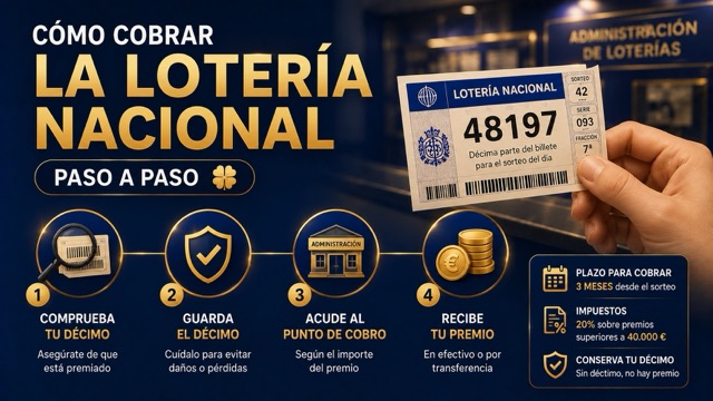 Cómo cobrar la Lotería Nacional