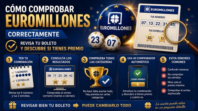 C�mo comprobar el Euromillones