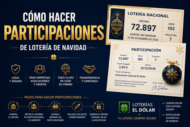 C�mo hacer participaciones de Loter�a de Navidad: datos obligatorios, donativo y c�lculo