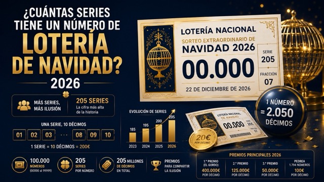 Cu�ntas series hay en la Loter�a de Navidad: emisi�n y evoluci�n