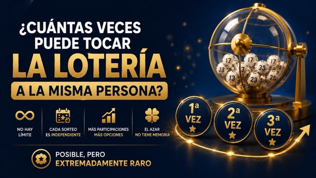 Cuántas veces le puede tocar la lotería a la misma persona