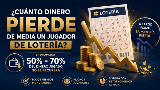 ¿Cuánto dinero se pierde con la lotería?