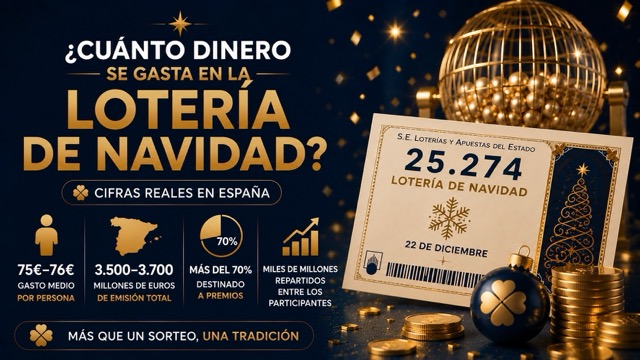 �Cu�nto dinero se gasta en la Loter�a de Navidad en Espa�a?