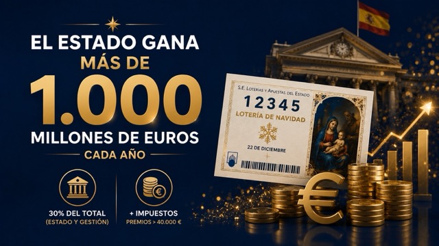 ¿Cuánto gana el Estado con la Lotería de Navidad?