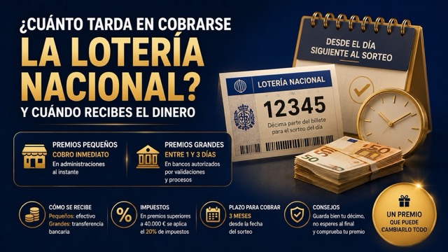 �Cu�nto tarda en cobrarse la Loter�a Nacional?