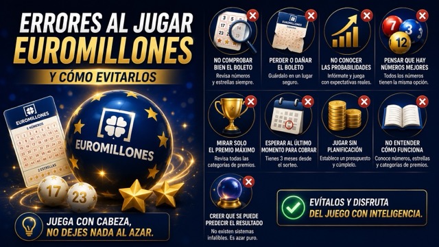 Errores al jugar al Euromillones