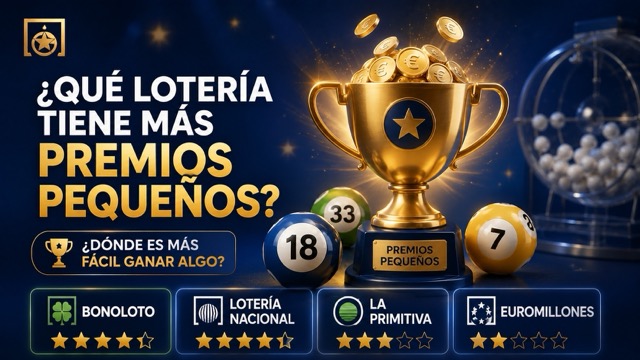 �Qu� loter�a reparte m�s premios peque�os?