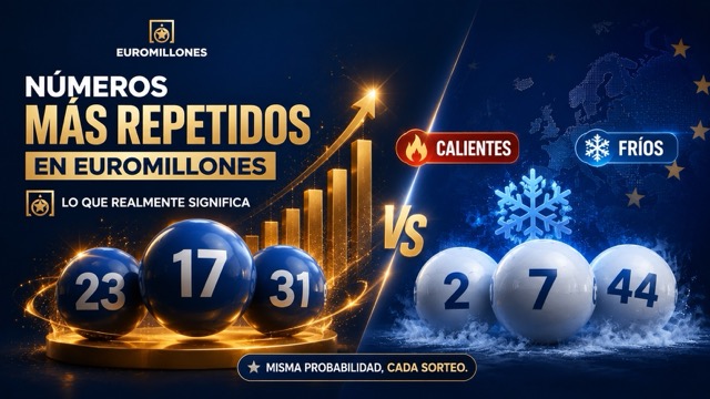 Números más repetidos en el Euromillones