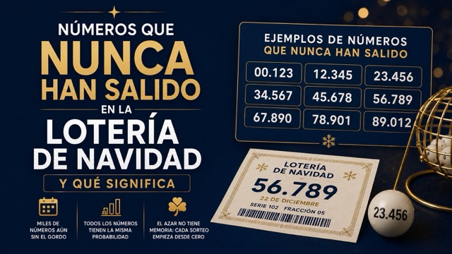 Números que nunca han salido en la Lotería de Navidad