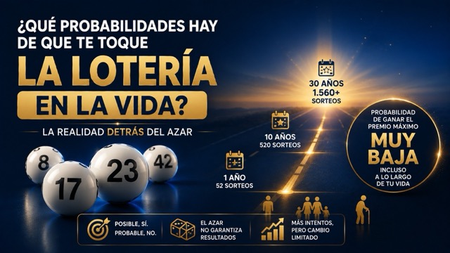 �Qu� probabilidad hay de ganar la loter�a en toda tu vida?
