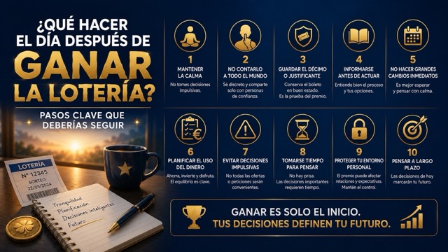 Qu� hacer el d�a despu�s de ganar la loter�a