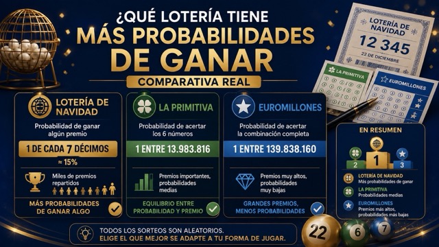 �Qu� loter�a tiene m�s probabilidades de ganar?