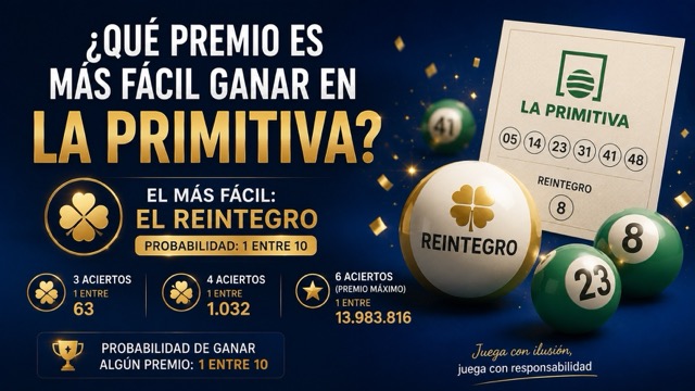 �Qu� premio es m�s f�cil de ganar en La Primitiva?