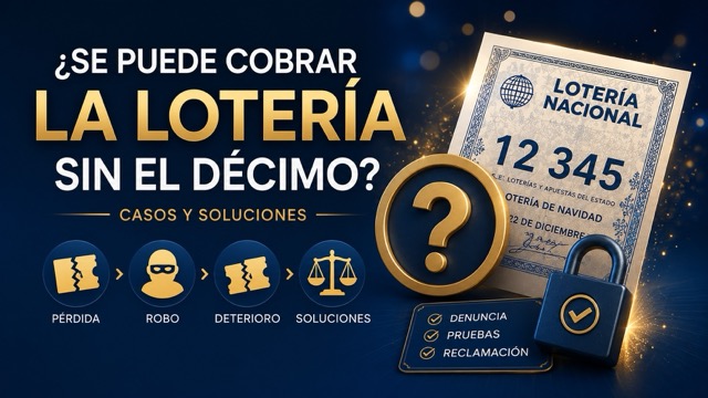 ¿Se puede cobrar la lotería sin el décimo original?