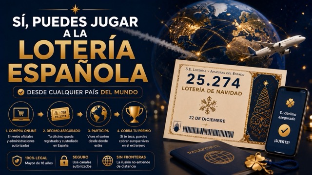 Jugar la lotería española desde otro país