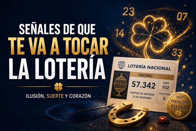 Señales de que te va a tocar la lotería: mito y realidad